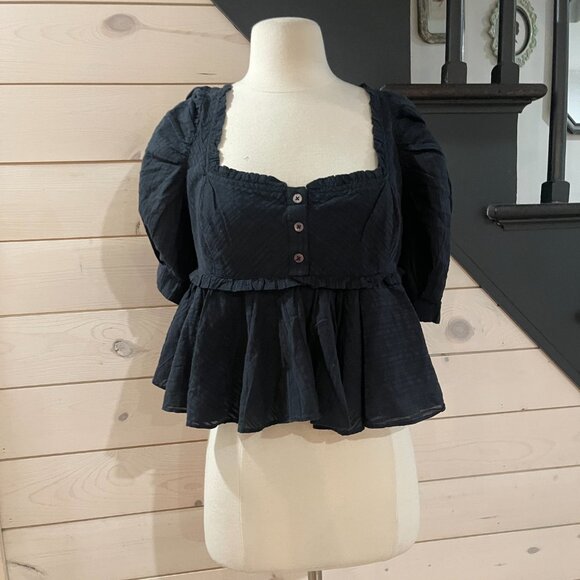 013 Free People Leave It To Me Top In Black Sizes Small & Medium Available - Picture 8 of 9